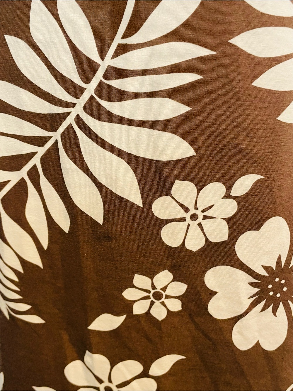Tommy Bahama Brown and White Leaf-Print dress - Picture 8 of 11